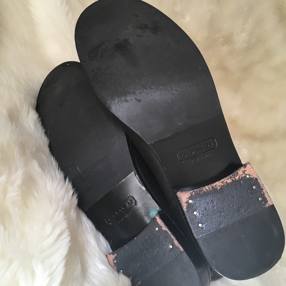 COACH Joele Leather Tall Riding Boots - Picture 8 of 8